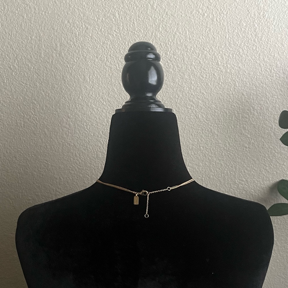 Coach Delicate Interlocking Layered Necklace - image 3